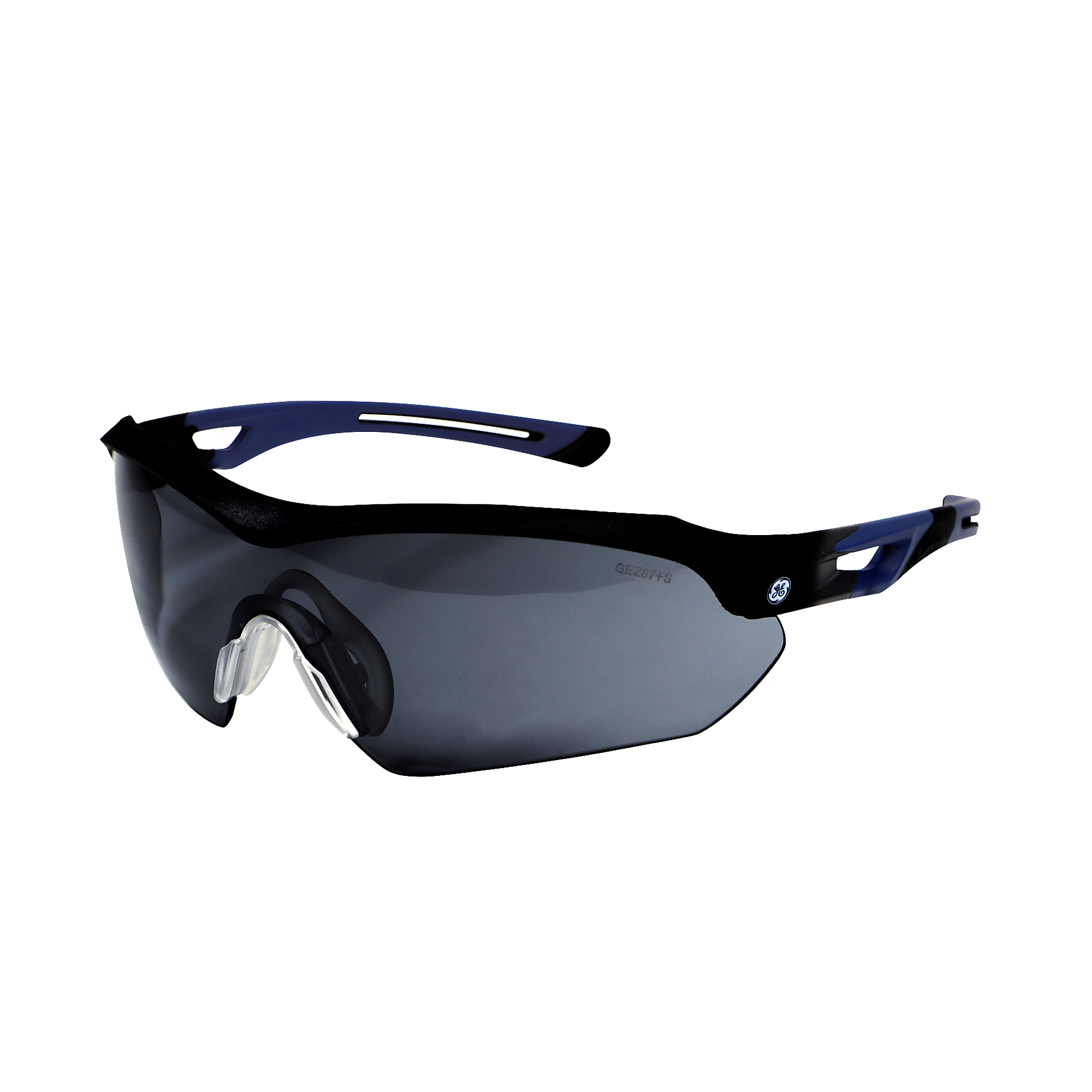 General Electric, Safety Glasses, Smoke Lens, Anti-FogScratch, Frame Color Black, Lens Color Smoke/Gray, ANSI Z87 Compliant, Model# GE210SAF